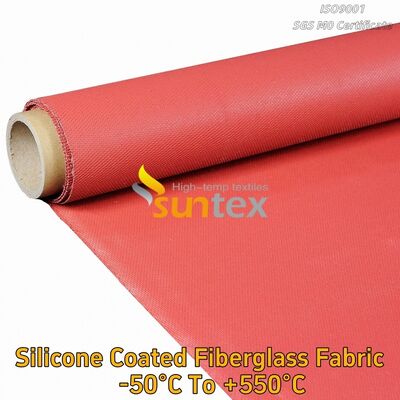 Different Colors High Temperature Thermal Insulation Fireproof Silicone Rubber Coated Fiberglass Fabric
