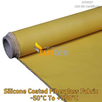 Different Colors High Temperature Thermal Insulation Fireproof Silicone Rubber Coated Fiberglass Fabric