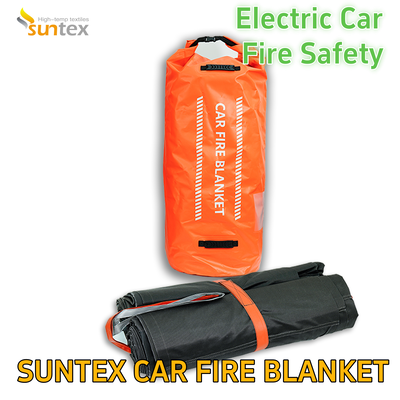 Car Fires 6 X 8 M Fire Blanket for Ev Car 19.8 X 26 Ft Electric Vehicles Fire Blankets