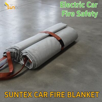 Car Fires 6 X 8 M Fire Blanket for Ev Car 19.8 X 26 Ft Electric Vehicles Fire Blankets