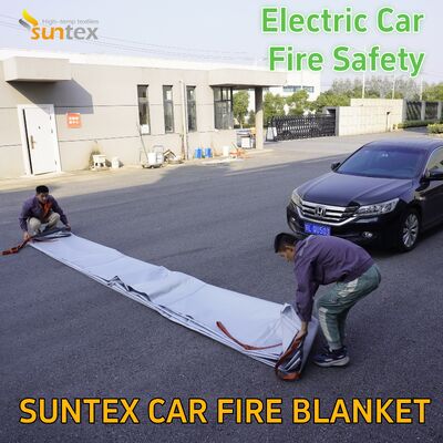 Advanced 6*8M Fiberglass Fire Blanket for EV Battery Fires  