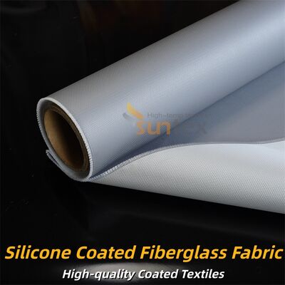 Fire Retardant Silicone Coated Fiberglass Fabric with Temperature Resistance -50°C to 500°C and Alkali Free Properties