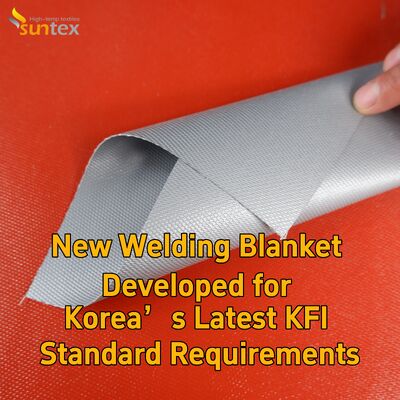 Suntex Welding Fire Blankets High Temperature Resistant Fiberglass Fireproof Blanket for Welding Spark Splash Prevention
