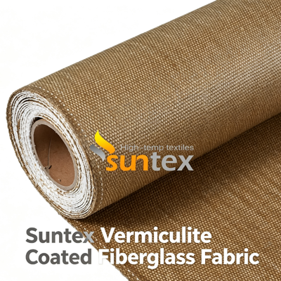 Doppelseitiger Vermiculit-überzogenes Fiberglas-Gewebe für Dehnfugen