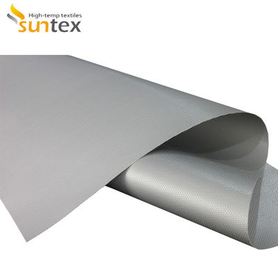 Doppeltes versah 0.4mm silikonumhülltes Fiberglas-Gewebe für Feuer-Vorhänge mit Seiten